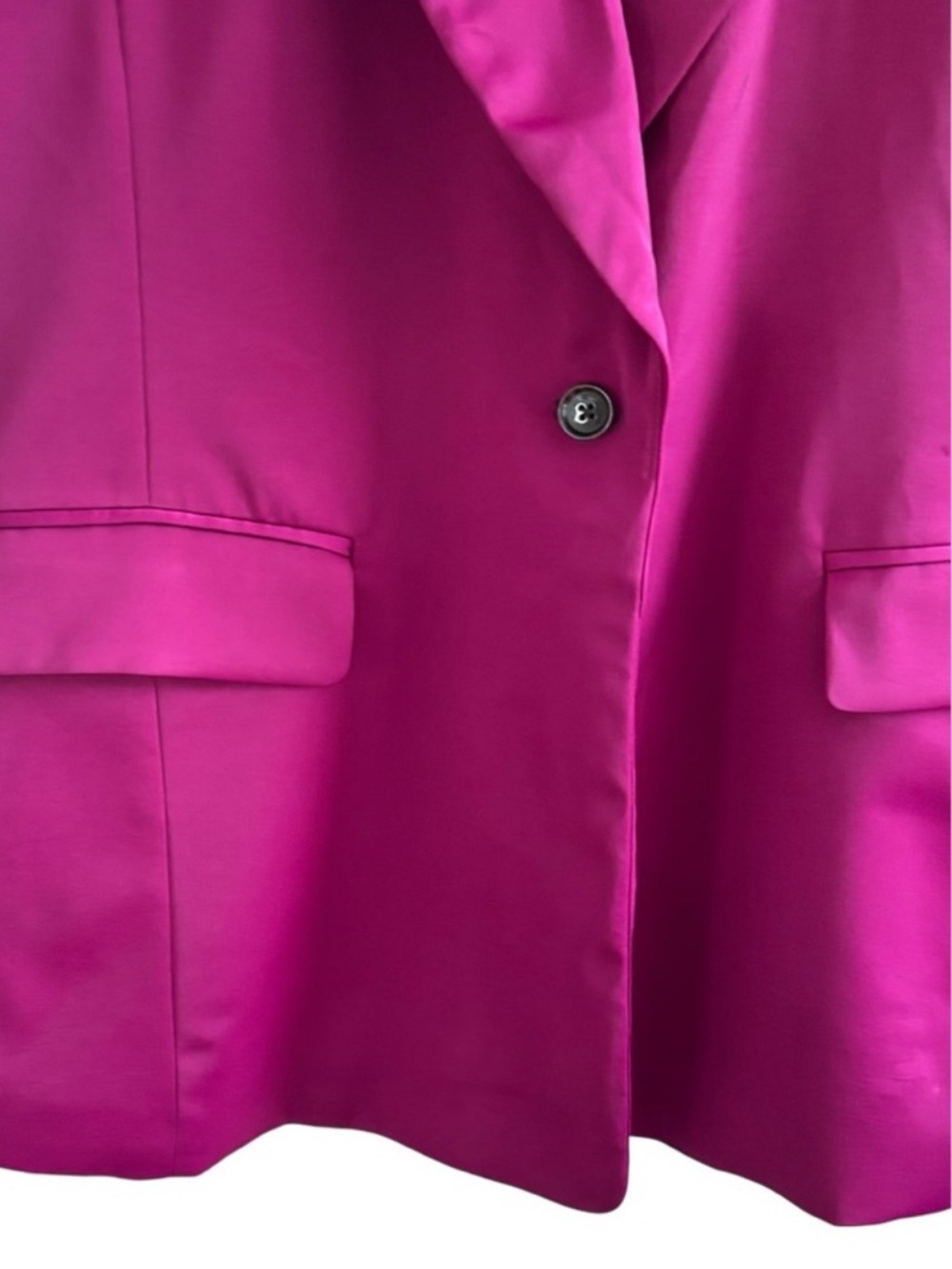 Banana Republic Sleeveless Blazer Top Vest Size 14 Magenta Fuchsia - Picture 3 of 7